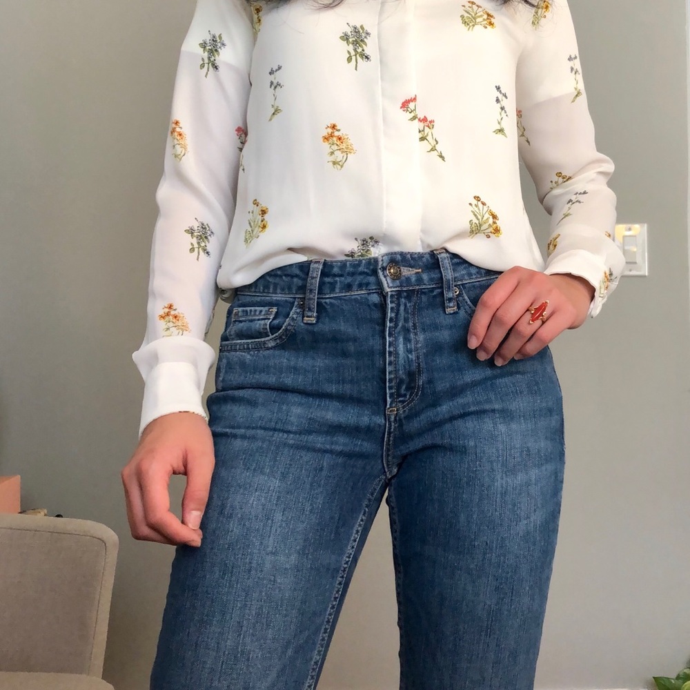 TOPSHOP baxter slim fit cropped skinny jeans S 26
